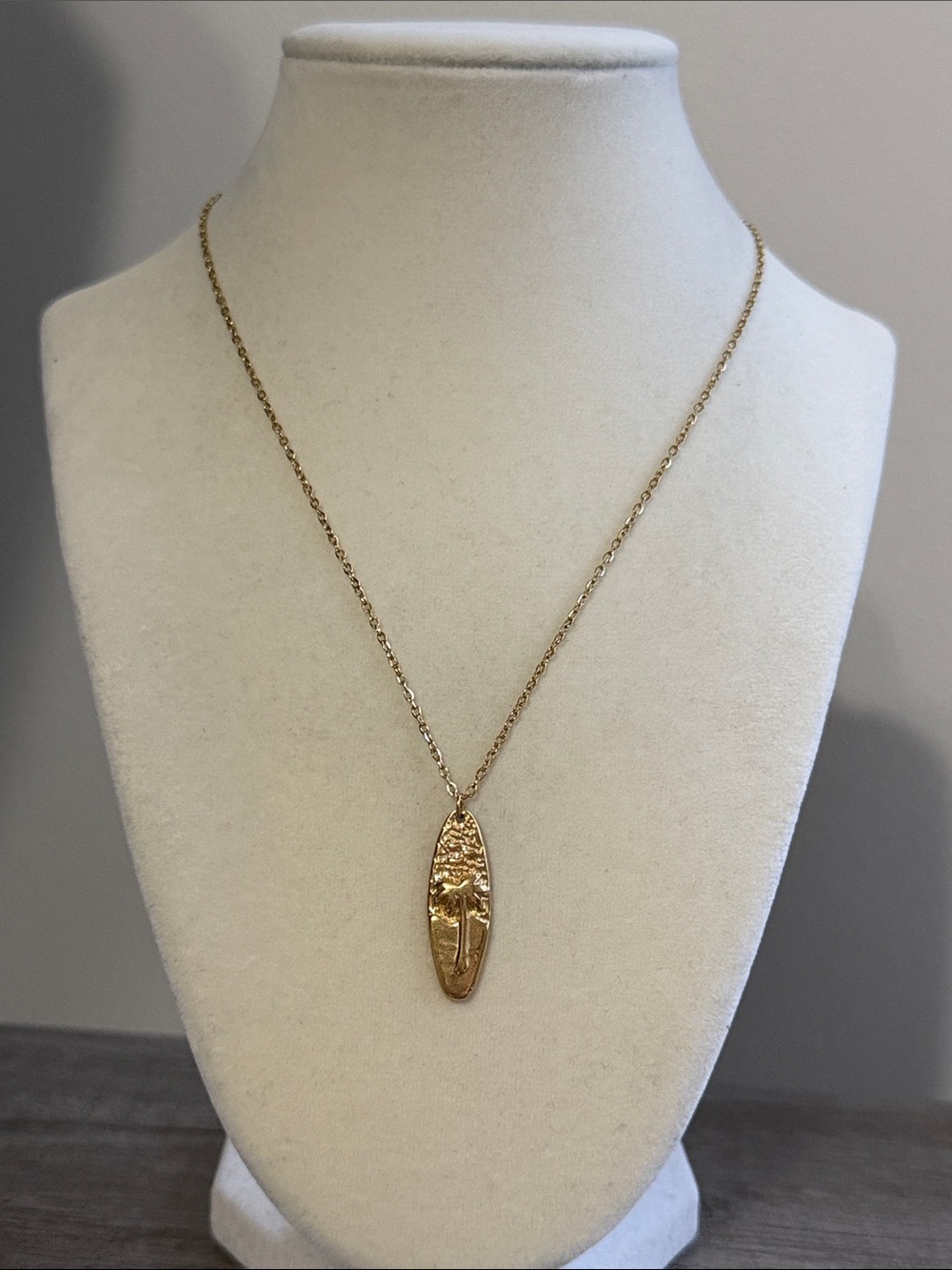 Palm Tree Pendant Necklace